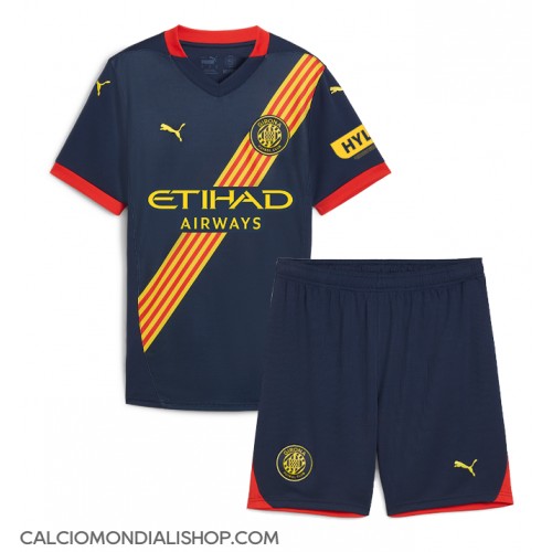 Maglie da calcio Girona Seconda Maglia Bambino 2024-25 Manica Corta (+ Pantaloni corti)